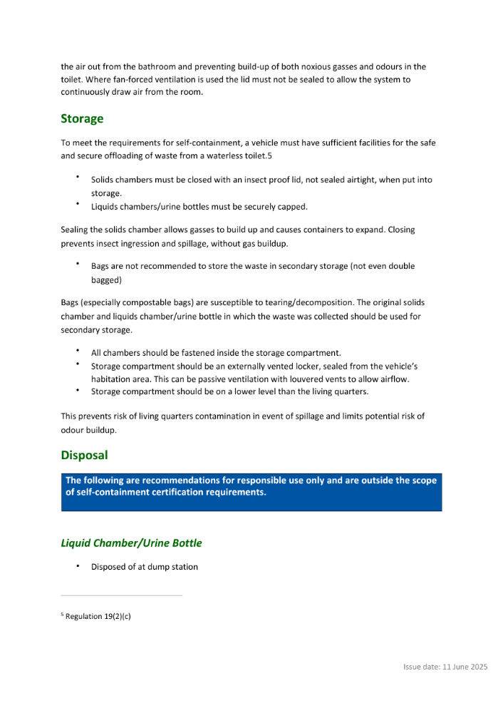 NZ Guide to Certifying Waterless Composting Toilets in RVs Pg4